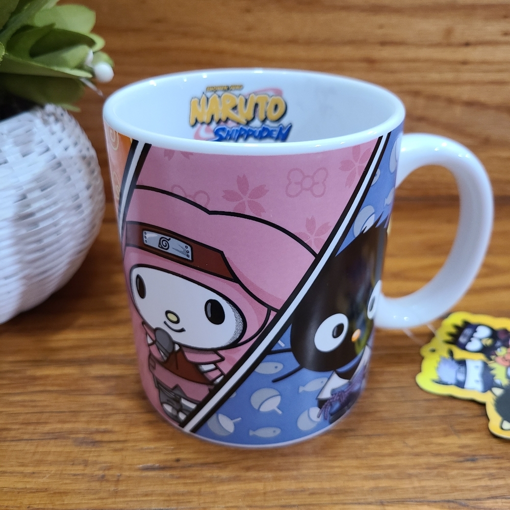 Naruto Shippuden Hello Kitty and Friends ceramic mug coffee cup - Picture 2 of 9
